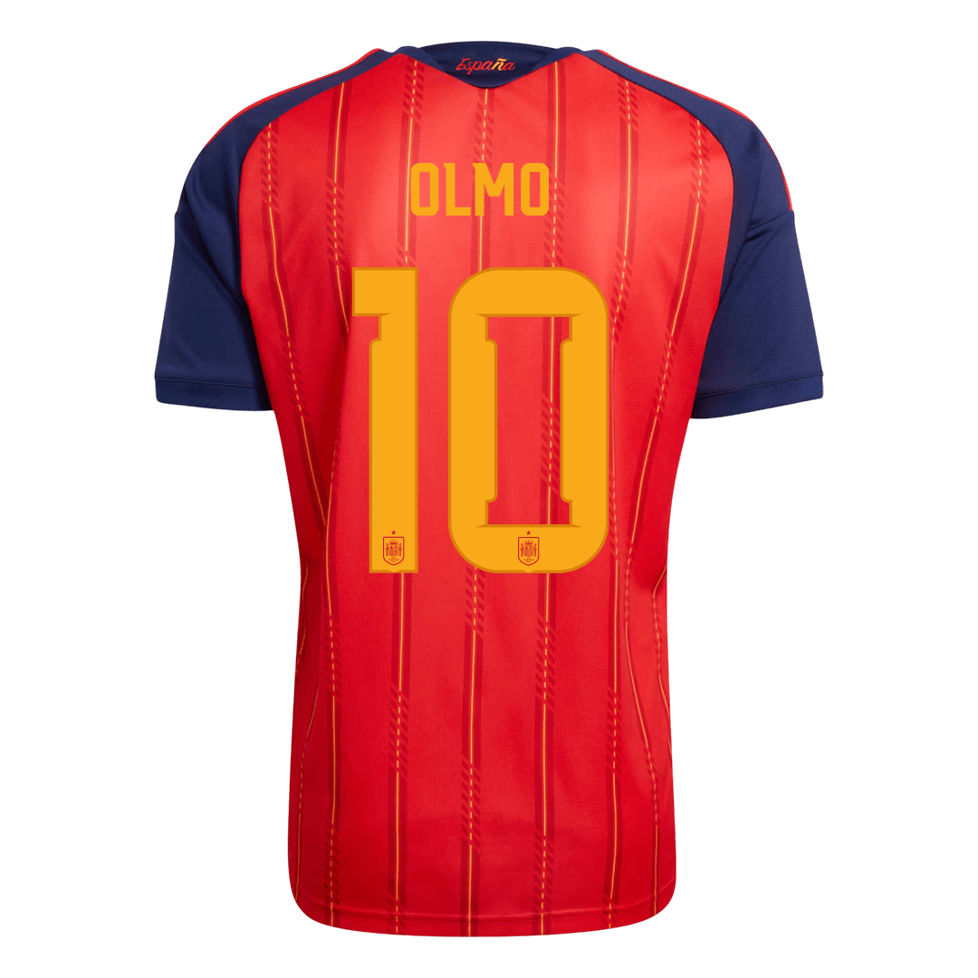 OLMO #10 Men's Spain World Cup 2026 Home Soccer Jersey Premium alternate product view 3