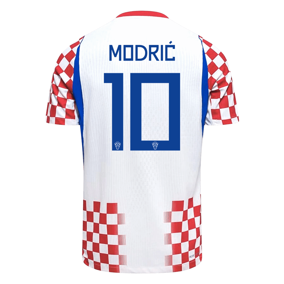 MODRIĆ #10 Men's Croatia World Cup 2026 Player Version Home Soccer Jersey - Slim Fit