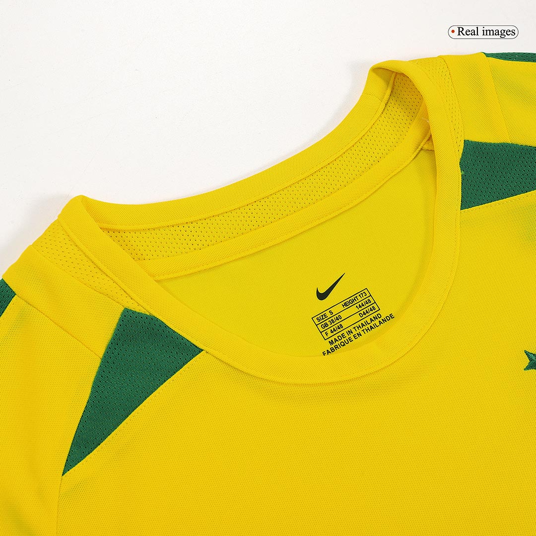 Retro RONALDINHO #11 Men's Brazil 2002/03 Home Soccer Jersey