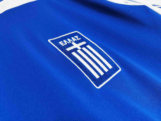Retro Men's Greece 2004 Home Soccer Jersey