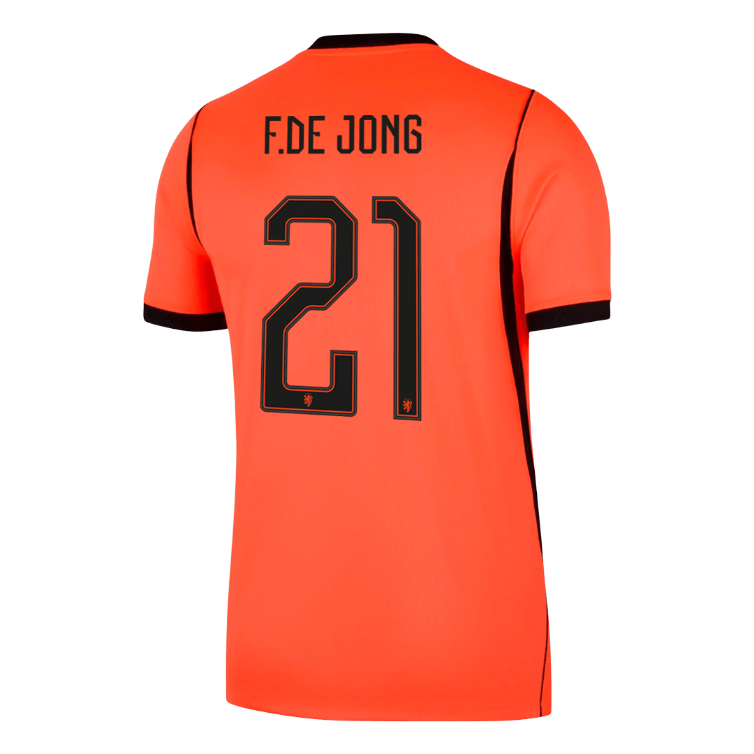 F.DE JONG #21 Men's Netherlands World Cup 2026 Home Soccer Jersey