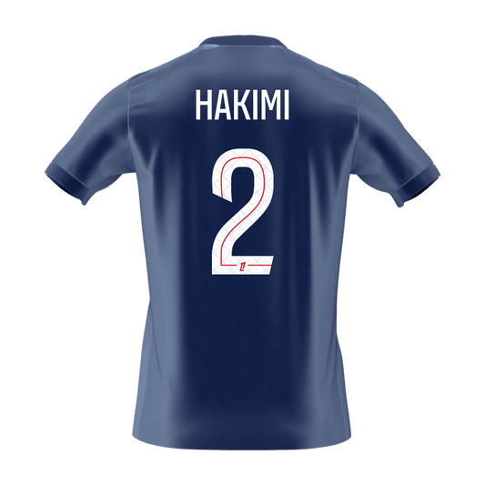 HAKIMI #2 Men's PSG 2025/26 Home Soccer Jersey Premium alternate product view 2