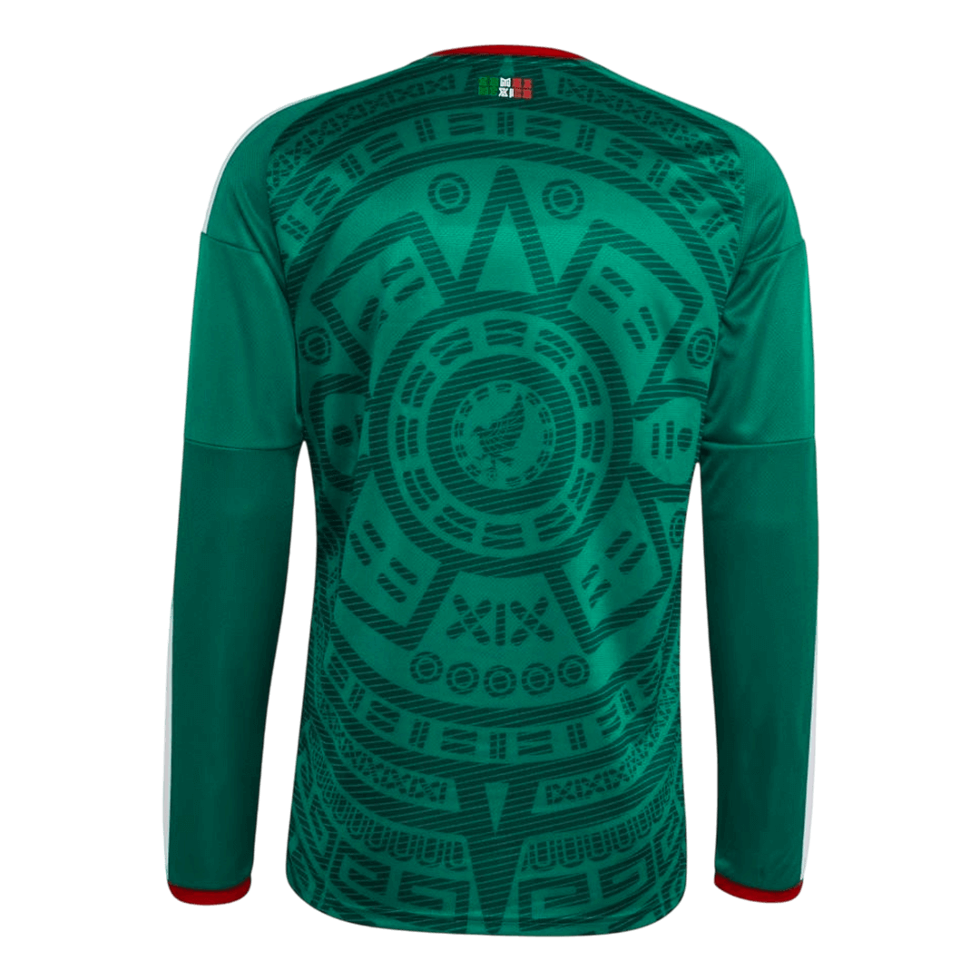 Men's Mexico World Cup 2026 Home Long Sleeve Soccer Jersey