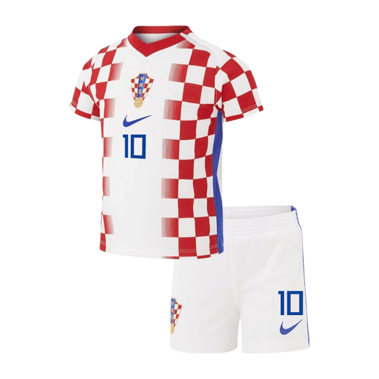 Kid's MODRIĆ #10 Croatia World Cup 2026 Home Soccer Jersey Kit