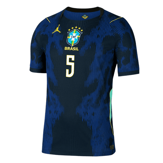 CASEMIRO #5 Men's Brazil World Cup 2026 Player Version Away Soccer Jersey - Slim Fit