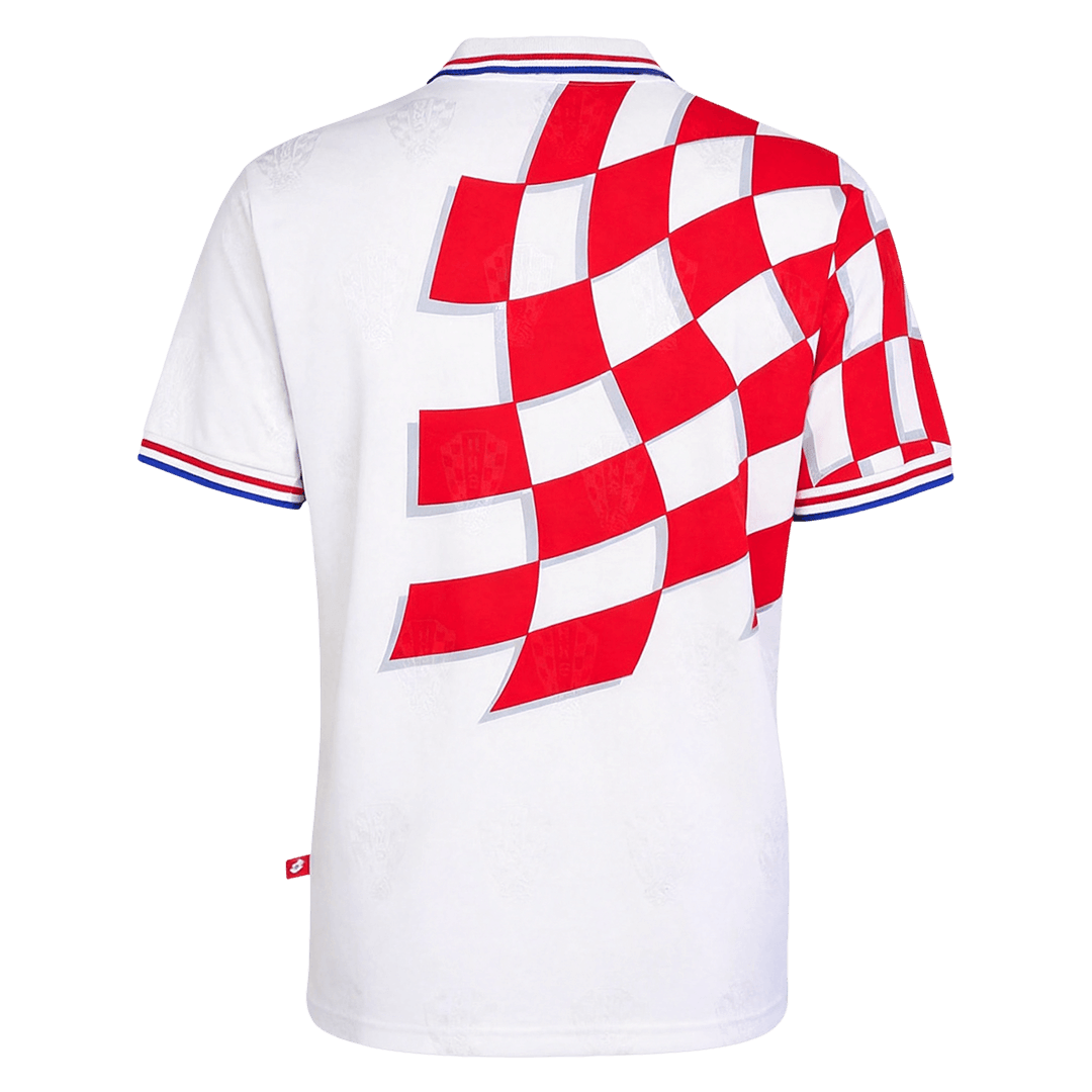Retro Men's Croatia World Cup 1998 Home Soccer Jersey