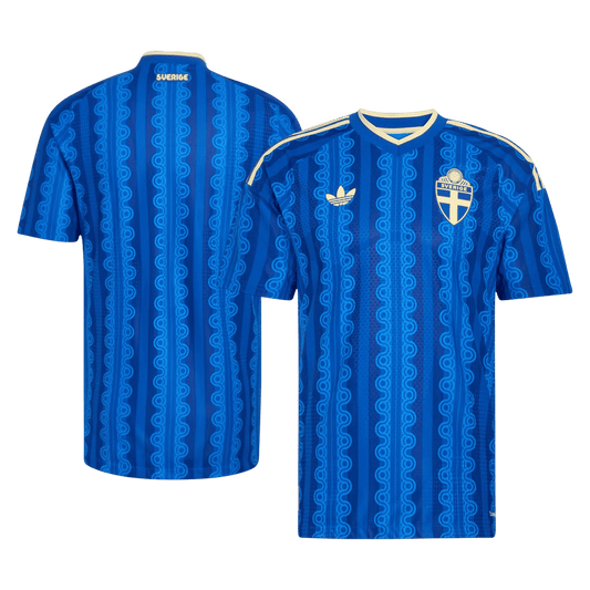 Men's Sweden World Cup 2026 Player Version Away Soccer Jersey - Slim Fit