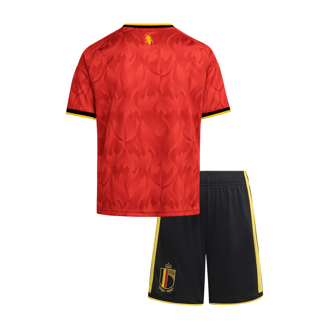 Kid's Belgium World Cup 2026 Home Soccer Jersey Kit