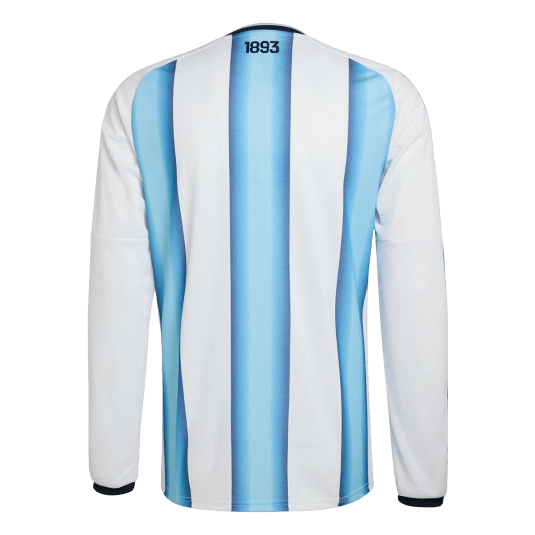 Men's Argentina World Cup 2026 Home Long Sleeve Soccer Jersey