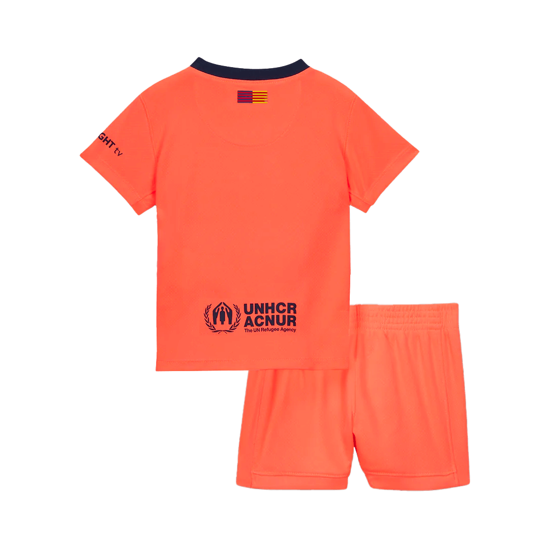 Kid's Barcelona 2025/26 Third Away Soccer Jersey Kit