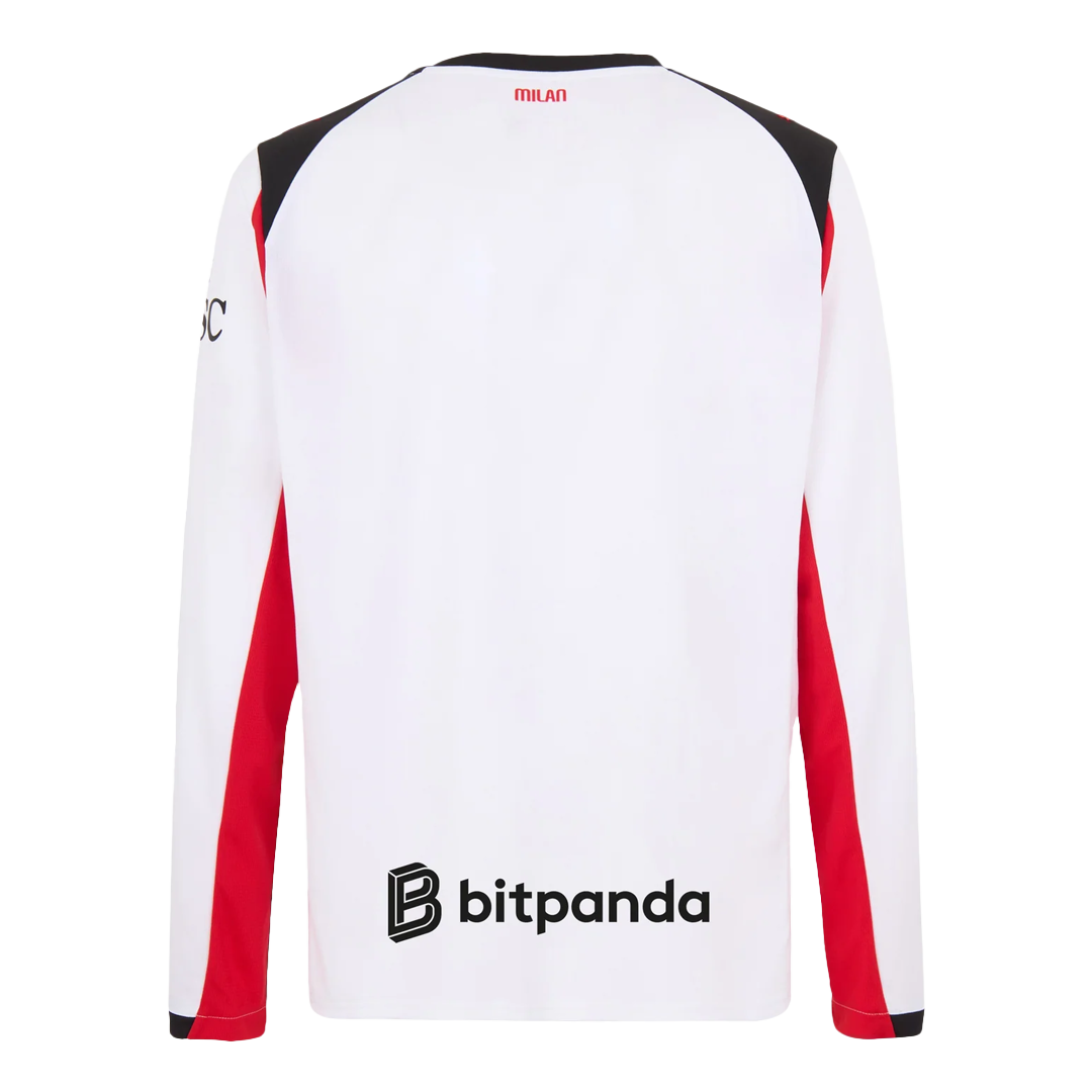 Men's AC Milan 2025/26 Away Long Sleeve Soccer Jersey