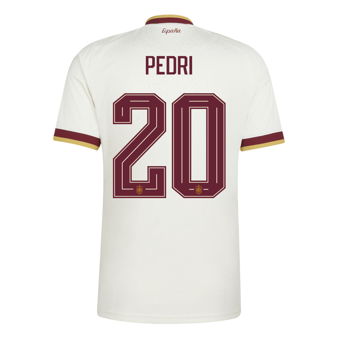 PEDRI #20 Men's Spain World Cup 2026 Away Soccer Jersey