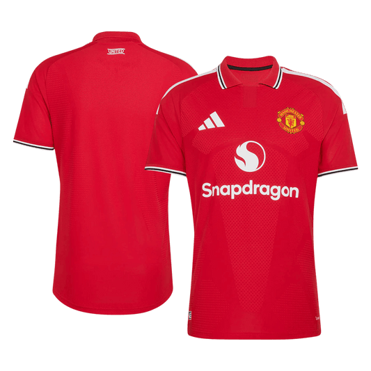 Men's Manchester United 2026/27 Player Version Home Soccer Jersey - Slim Fit