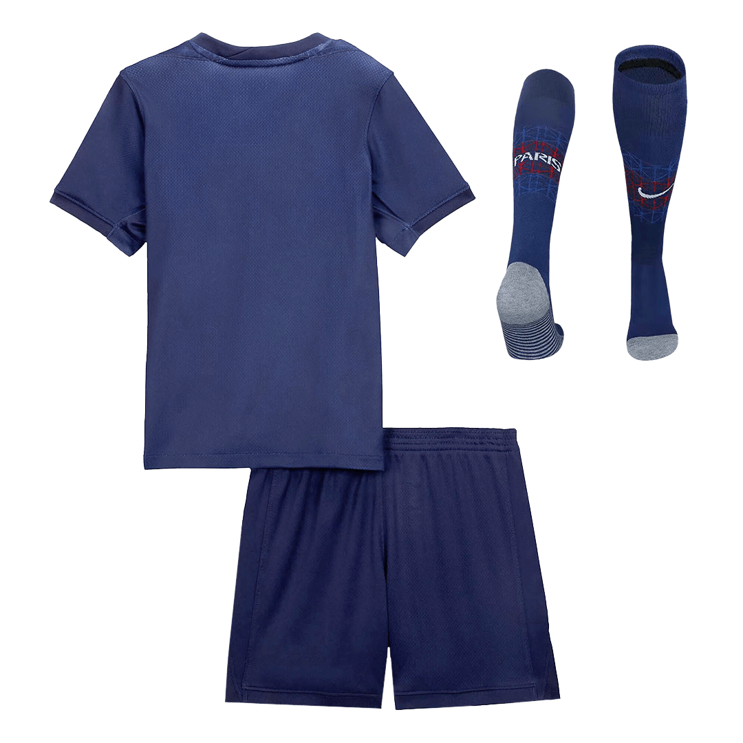 Kid's PSG 2025/26 Home Soccer Jersey Full Kit