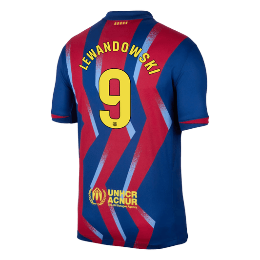 LEWANDOWSKI #9 Men's Barcelona 2025/26 Fourth Away Soccer Jersey