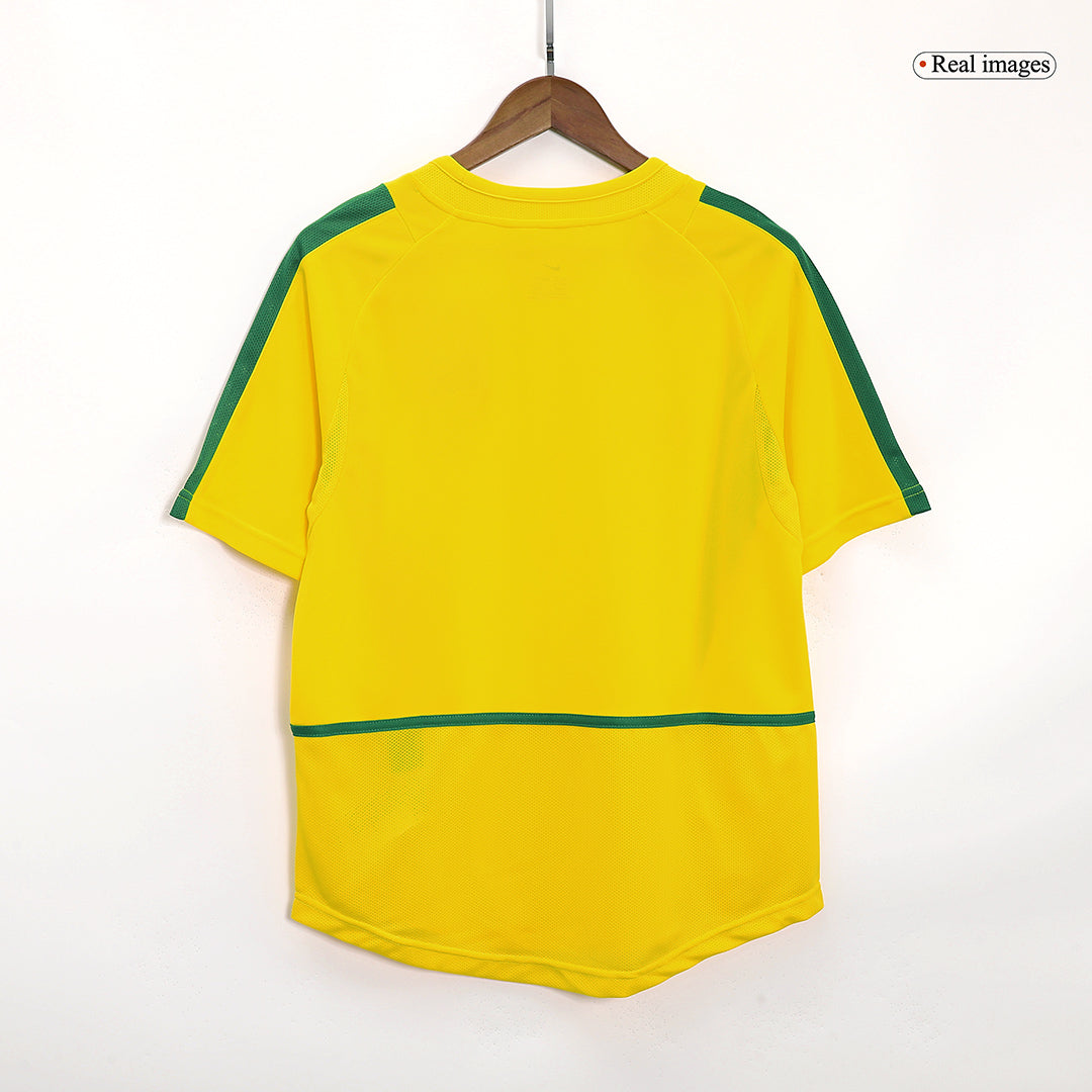 Retro Men's Brazil 2002/03 Home Soccer Jersey