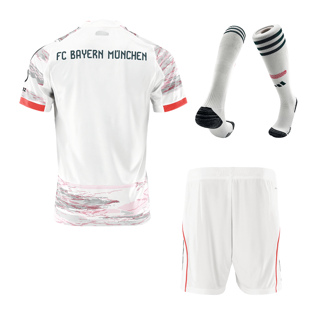 Men's Bayern Munich 2025/26 Away Soccer Jersey Full Kit