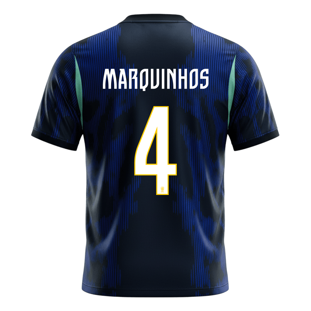 MARQUINHOS #4 Men's Brazil World Cup 2026 Away Soccer Jersey