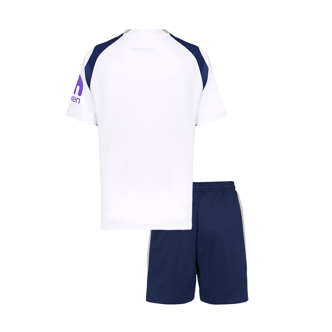 Kid's Tottenham Hotspur 2025/26 Home Soccer Jersey Kit