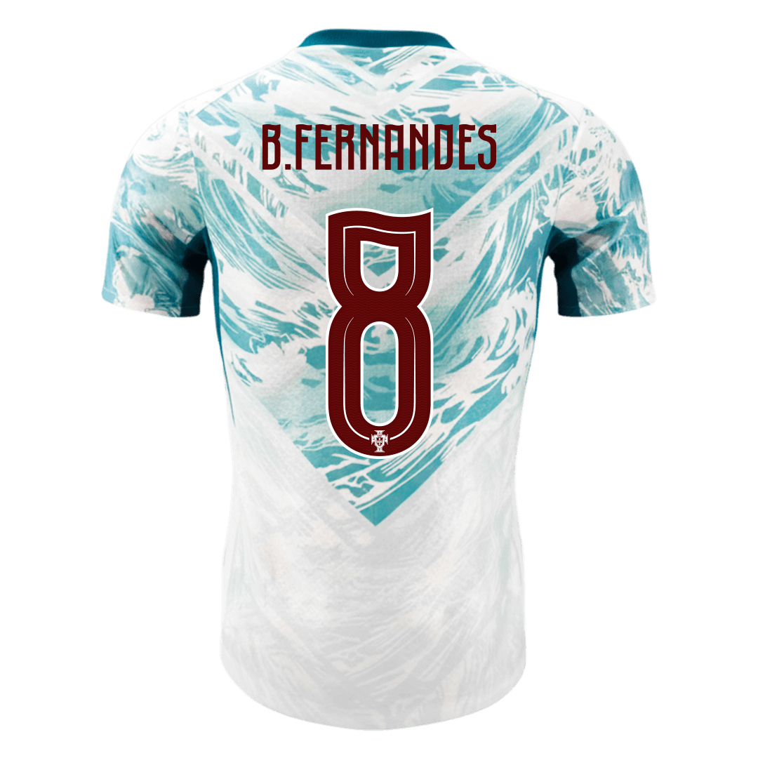 B.FERNANDES #8 Men's Portugal World Cup 2026 Player Version Away Soccer Jersey - Slim Fit