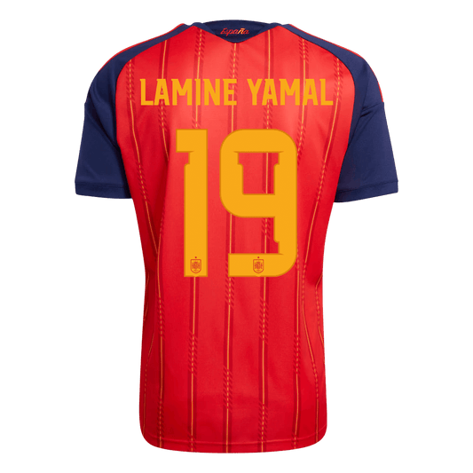 LAMINE YAMAL #19 Men's Spain World Cup 2026 Home Soccer Jersey Premium alternate product view 2