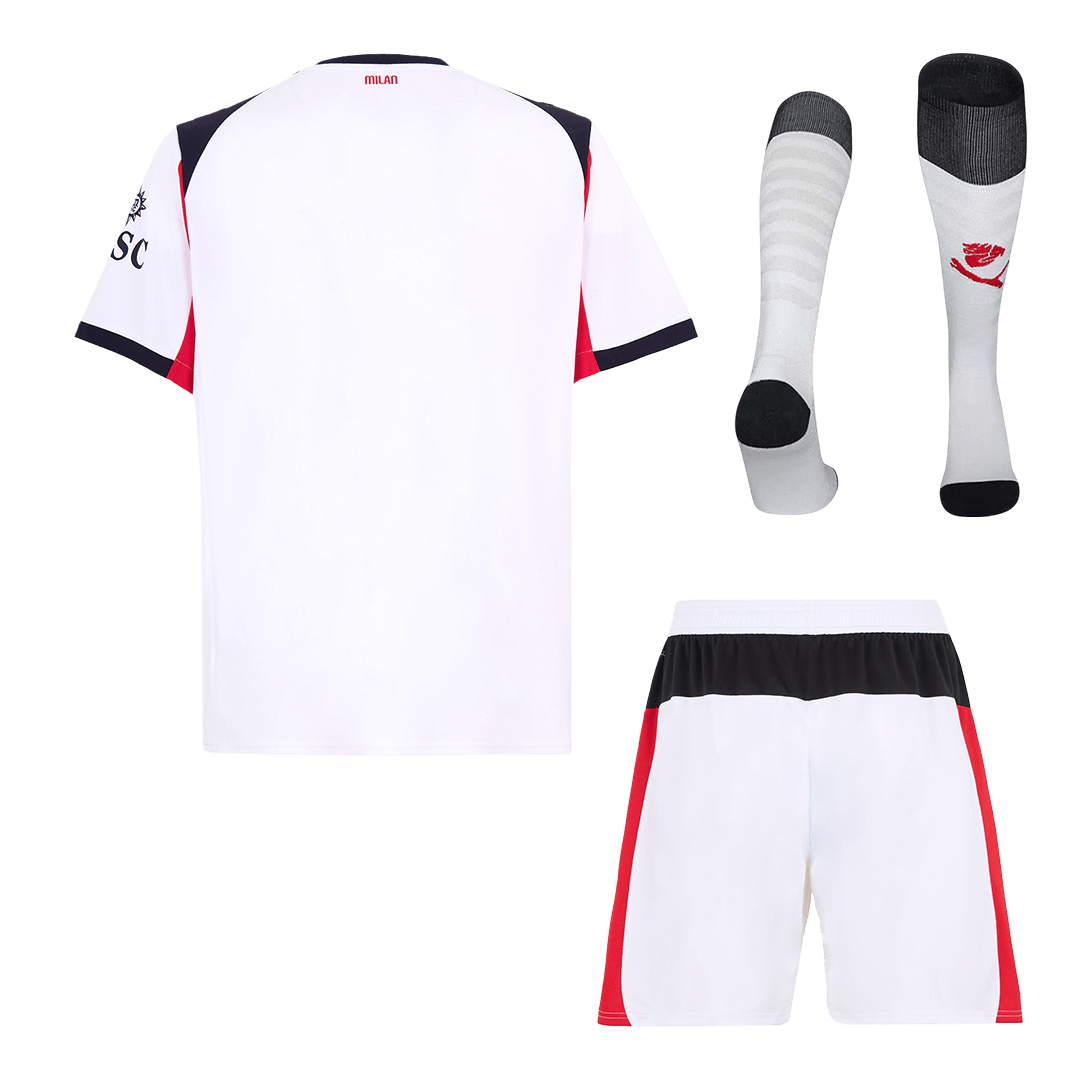 Men's AC Milan 2025/26 Away Soccer Jersey Full Kit