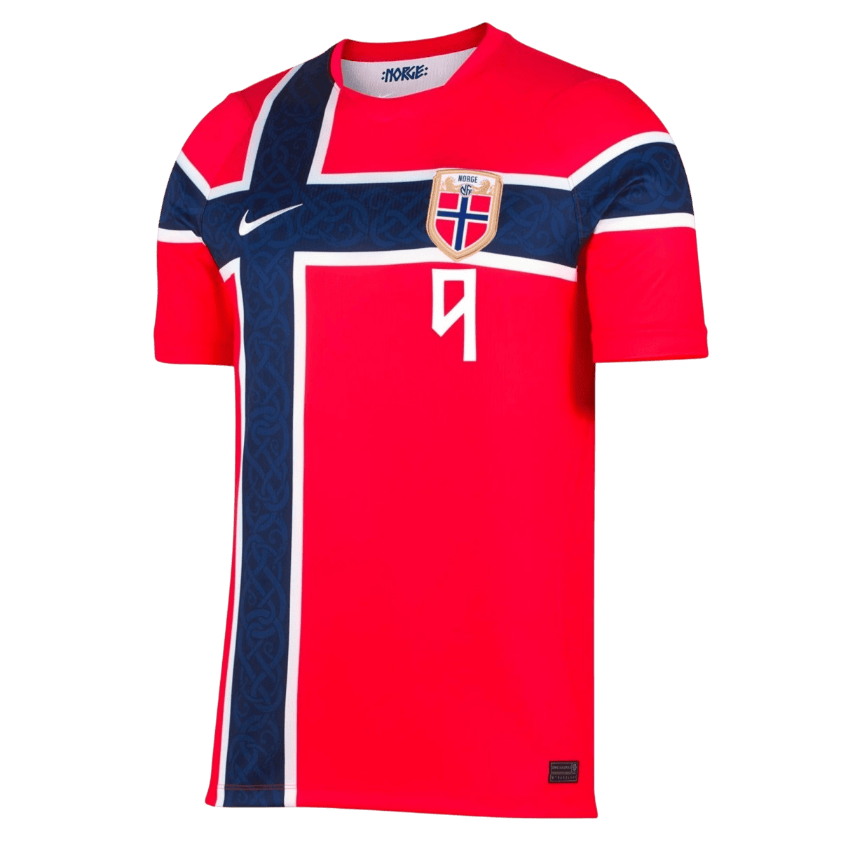BRAUT HAALAND #9 Men's Norway World Cup 2026 Player Version Home Soccer Jersey - Slim Fit