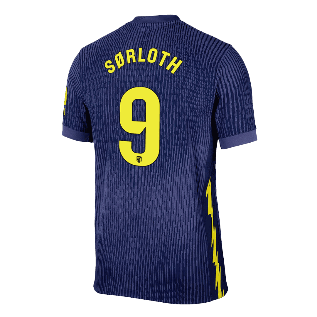 SØRLOTH #9 Men's Atletico Madrid 2025/26 Player Version Away Soccer Jersey - Slim Fit