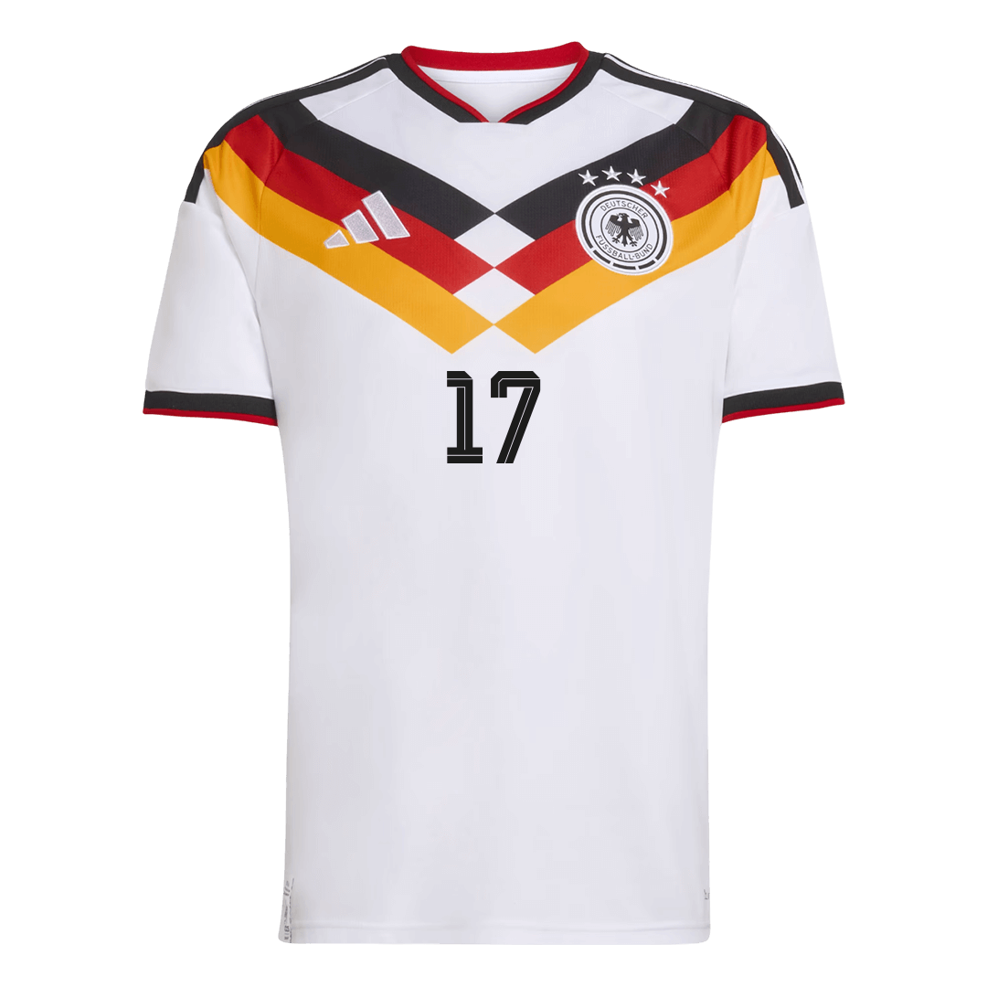 WIRTZ #17 Men's Germany World Cup 2026 Home Soccer Jersey