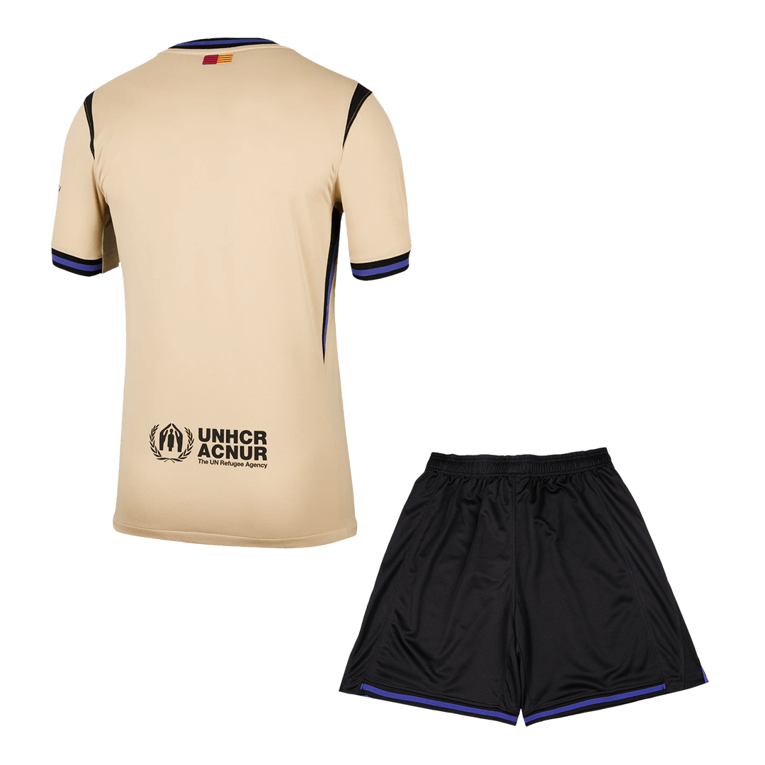 Men's Barcelona 2025/26 Away Soccer Jersey Kit