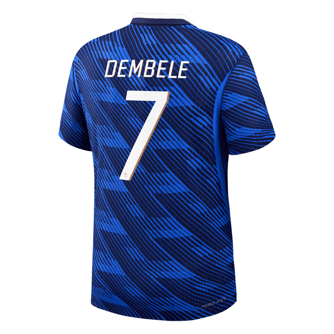 DEMBELE #7 Men's France World Cup 2026 Player Version Home Soccer Jersey - Slim Fit