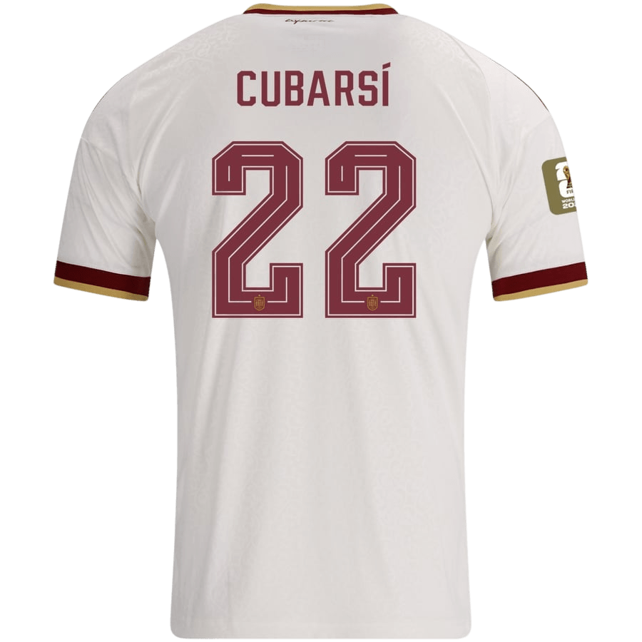 CUBARSÍ #22 Men's Spain World Cup 2026 Champion Edition Away Soccer Jersey