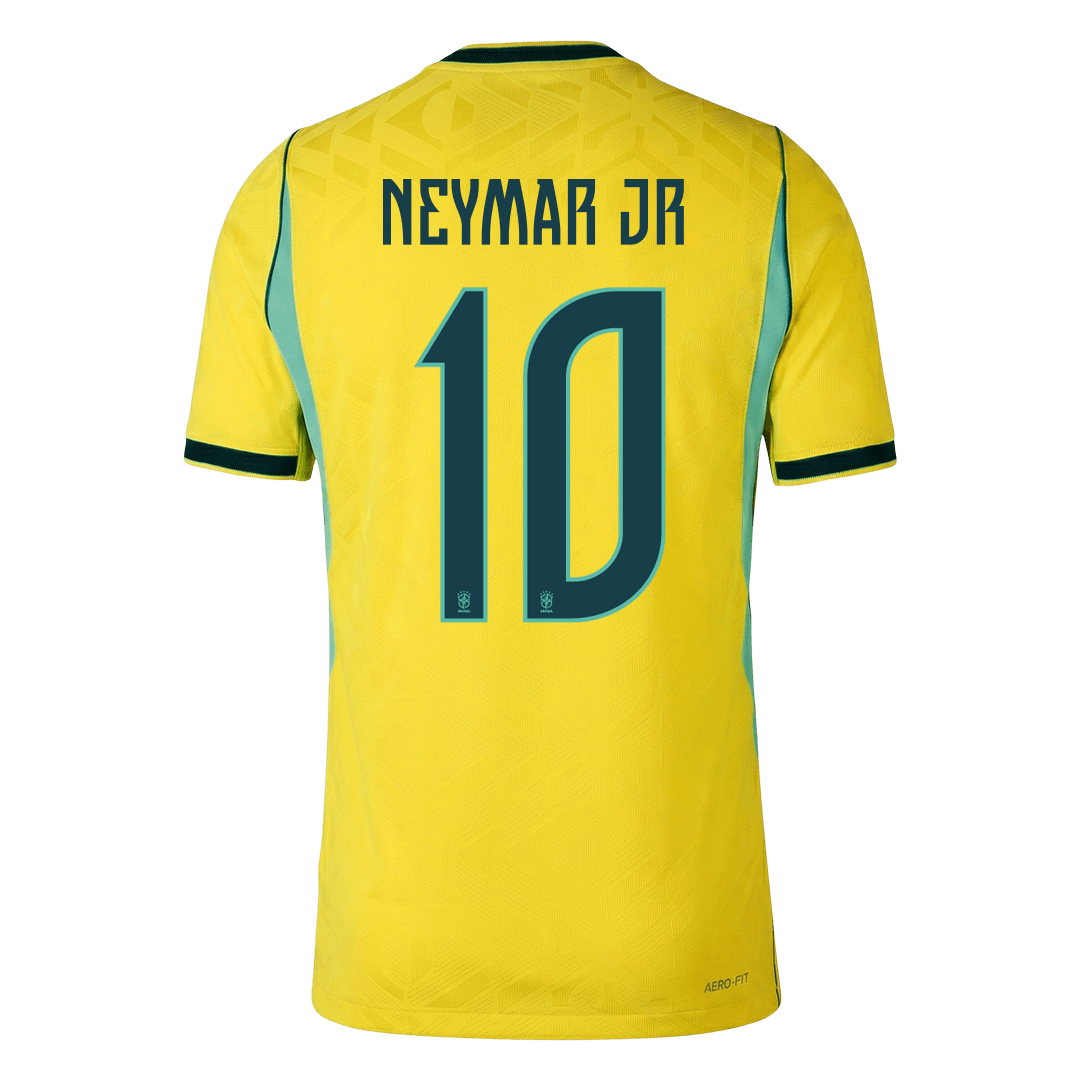 NEYMAR JR #10 Men's Brazil World Cup 2026 Player Version Home Soccer Jersey - Slim Fit
