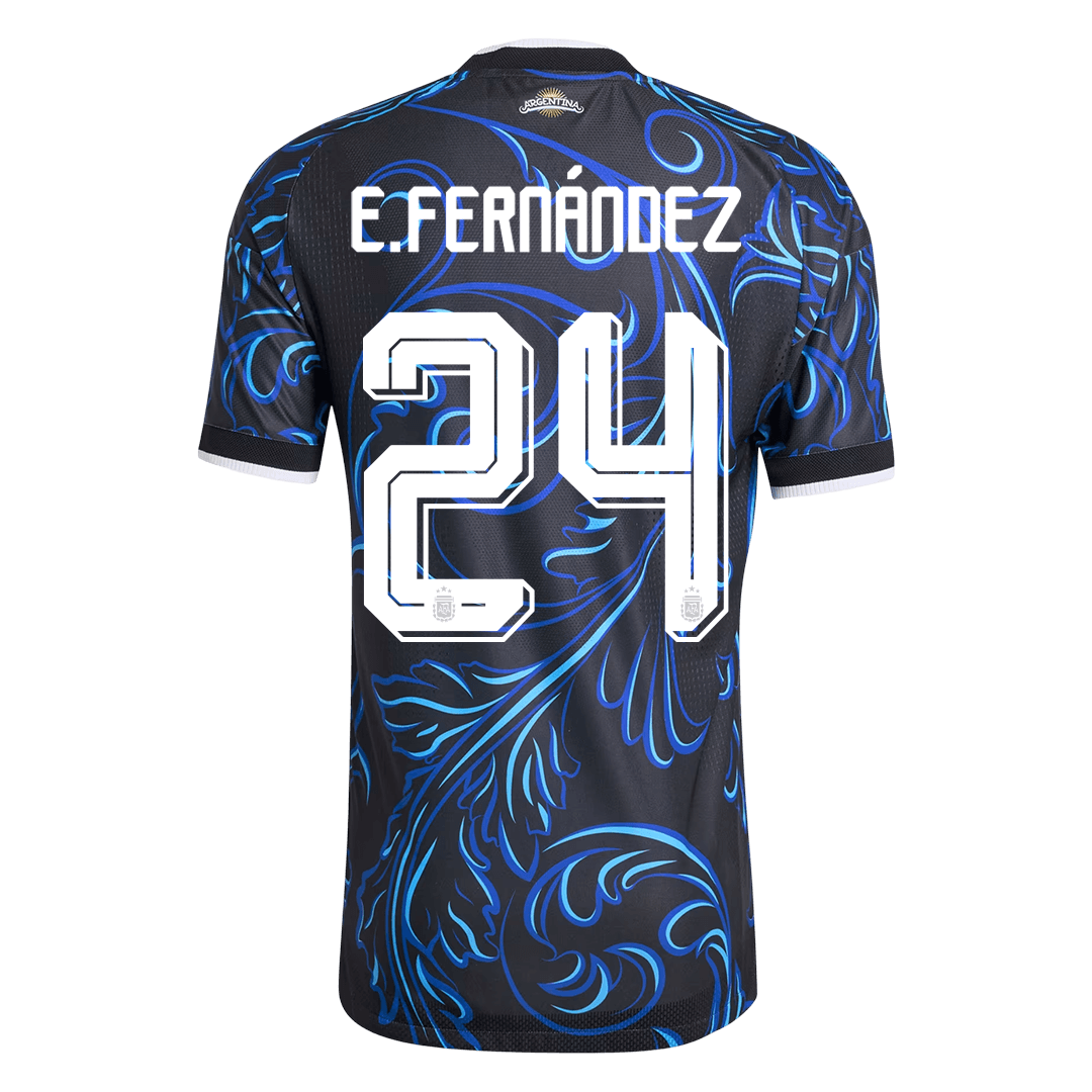 E. FERNÁNDEZ #24 Men's Argentina World Cup 2026 Player Version Away Soccer Jersey - Slim Fit