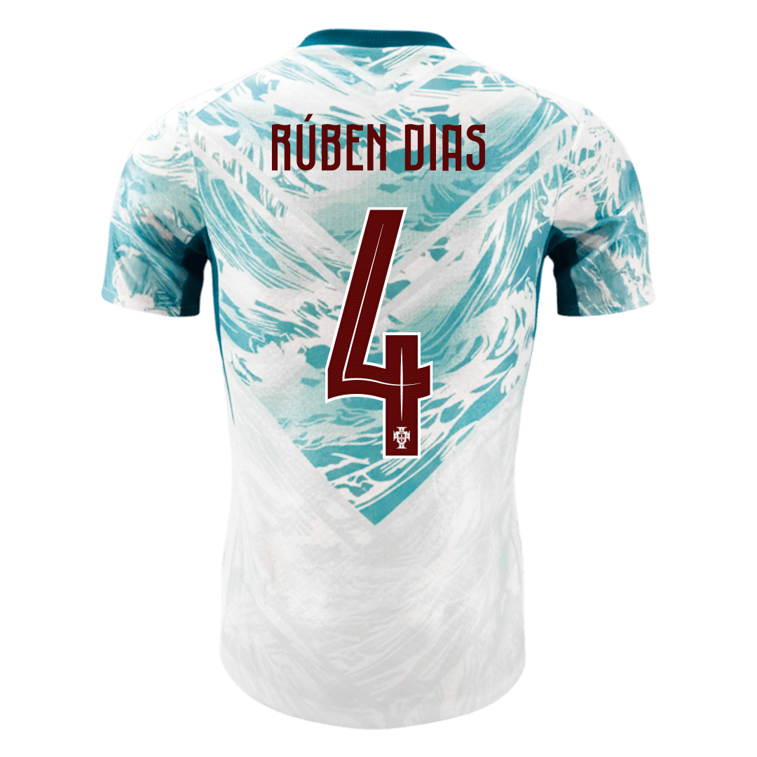 RÚBEN DIAS #4 Men's Portugal World Cup 2026 Player Version Away Soccer Jersey - Slim Fit