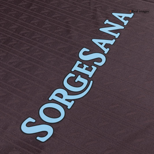 Men's Napoli 2025/26 Player Version Third Away Soccer Jersey - Slim Fit