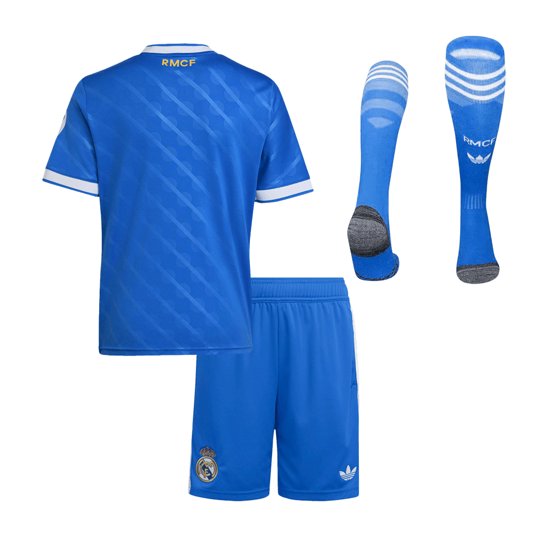 Kid's Real Madrid 2025/26 Third Away Soccer Jersey Full Kit