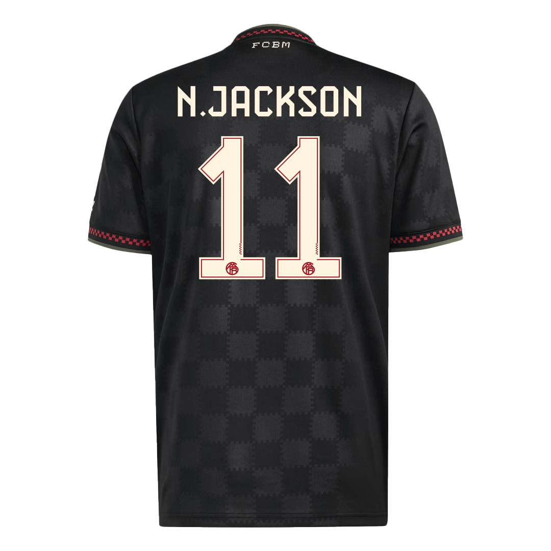 N.JACKSON #11 Men's Bayern Munich 2025/26 Third Away Soccer Jersey