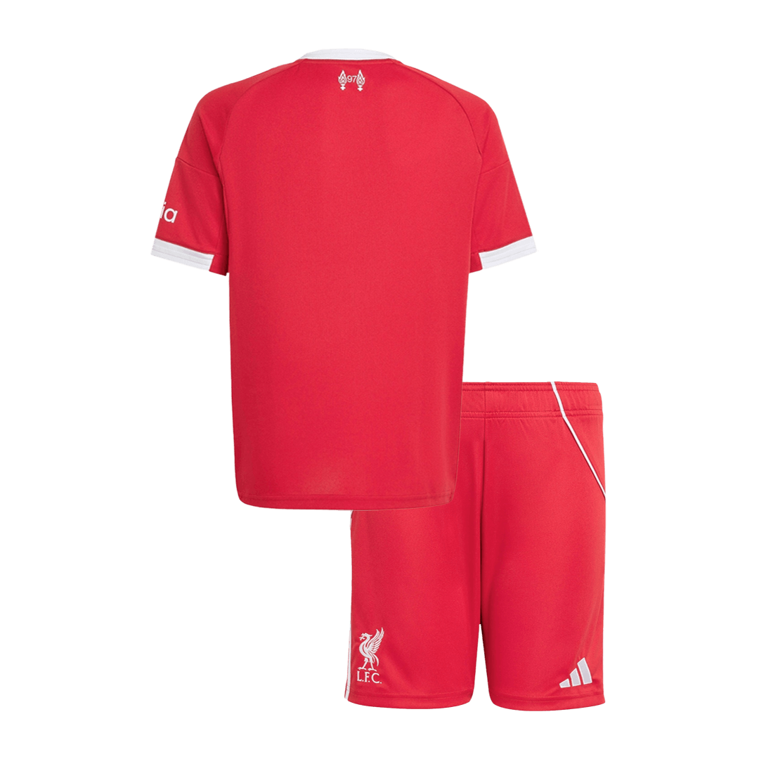 Kid's Liverpool 2025/26 Home Soccer Jersey Kit