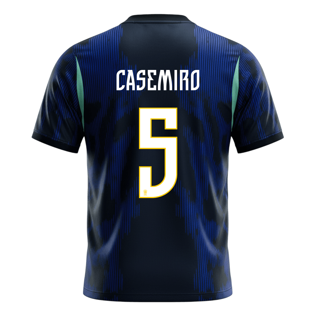 CASEMIRO #5 Men's Brazil World Cup 2026 Away Soccer Jersey