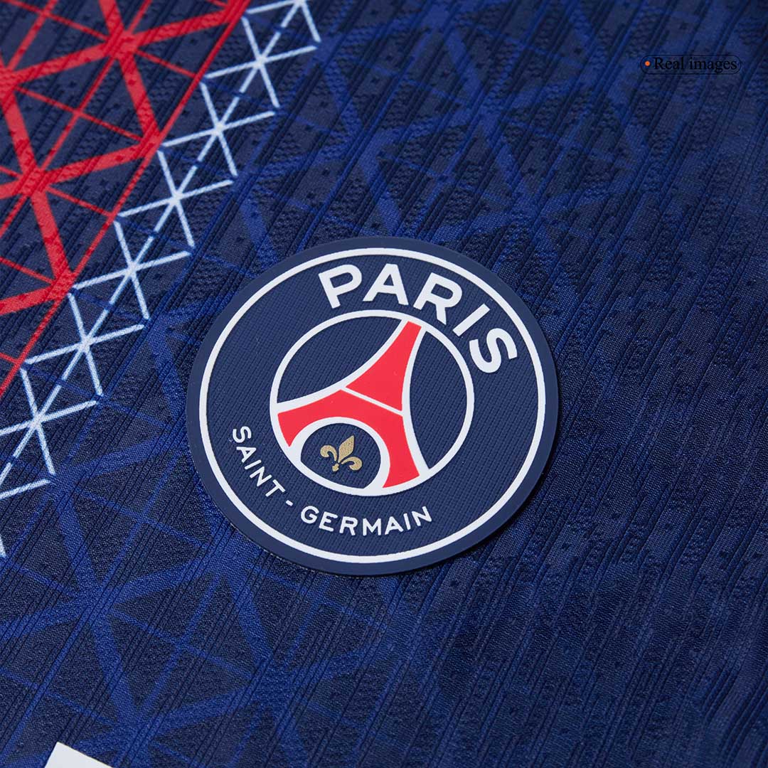 D.DOUÉ #14 Men's PSG 2025/26 Player Version Home Soccer Jersey - Slim Fit