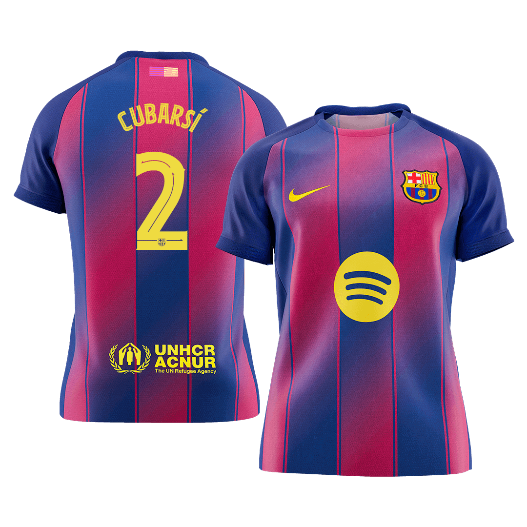 CUBARSÍ #2 Men's Barcelona UCL 2025/26 Home Soccer Jersey [PREMIUM]