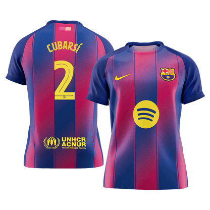 CUBARSÍ #2 Men's Barcelona UCL 2025/26 Home Soccer Jersey [PREMIUM]