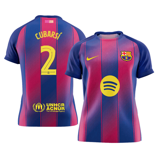 CUBARSÍ #2 Men's Barcelona UCL 2025/26 Home Soccer Jersey [PREMIUM]