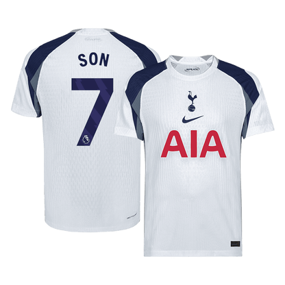 SON #7 Men's Tottenham Hotspur 2025/26 Player Version Home Soccer Jersey - Slim Fit