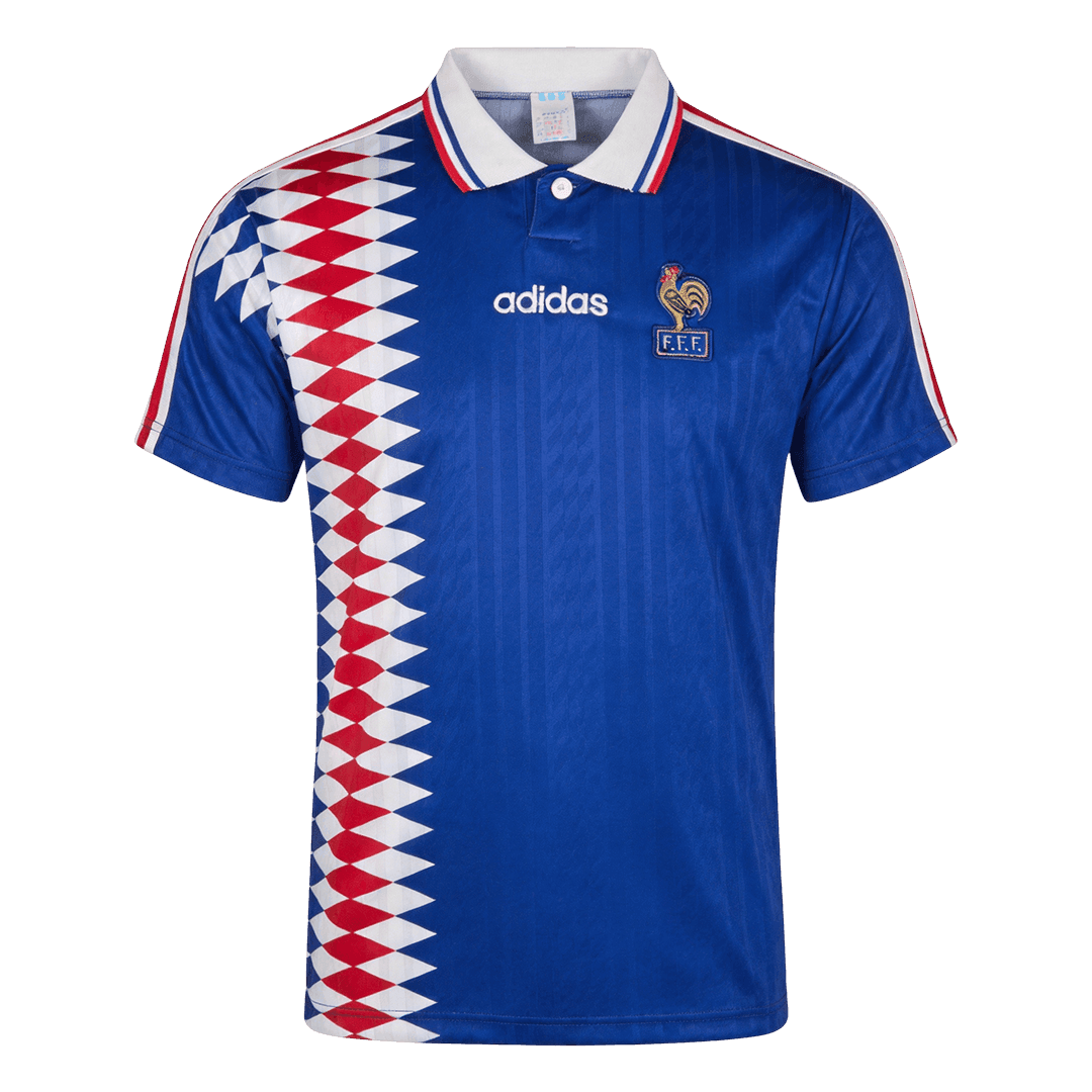Retro Men's France 1994 Home Soccer Jersey