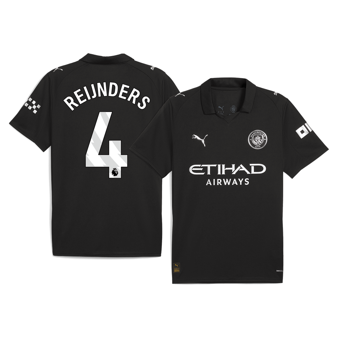 REIJNDERS #4 Men's Manchester City 2025/26 Away Soccer Jersey