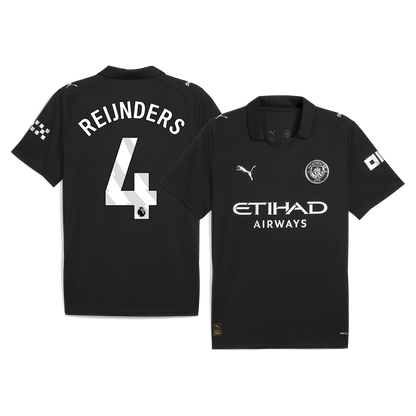 REIJNDERS #4 Men's Manchester City 2025/26 Away Soccer Jersey