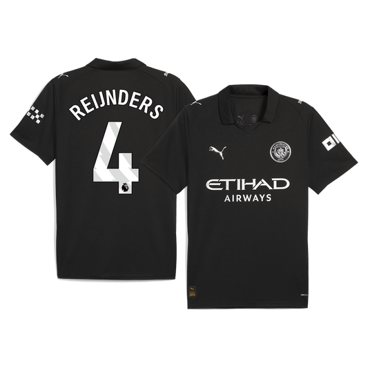 REIJNDERS #4 Men's Manchester City 2025/26 Away Soccer Jersey
