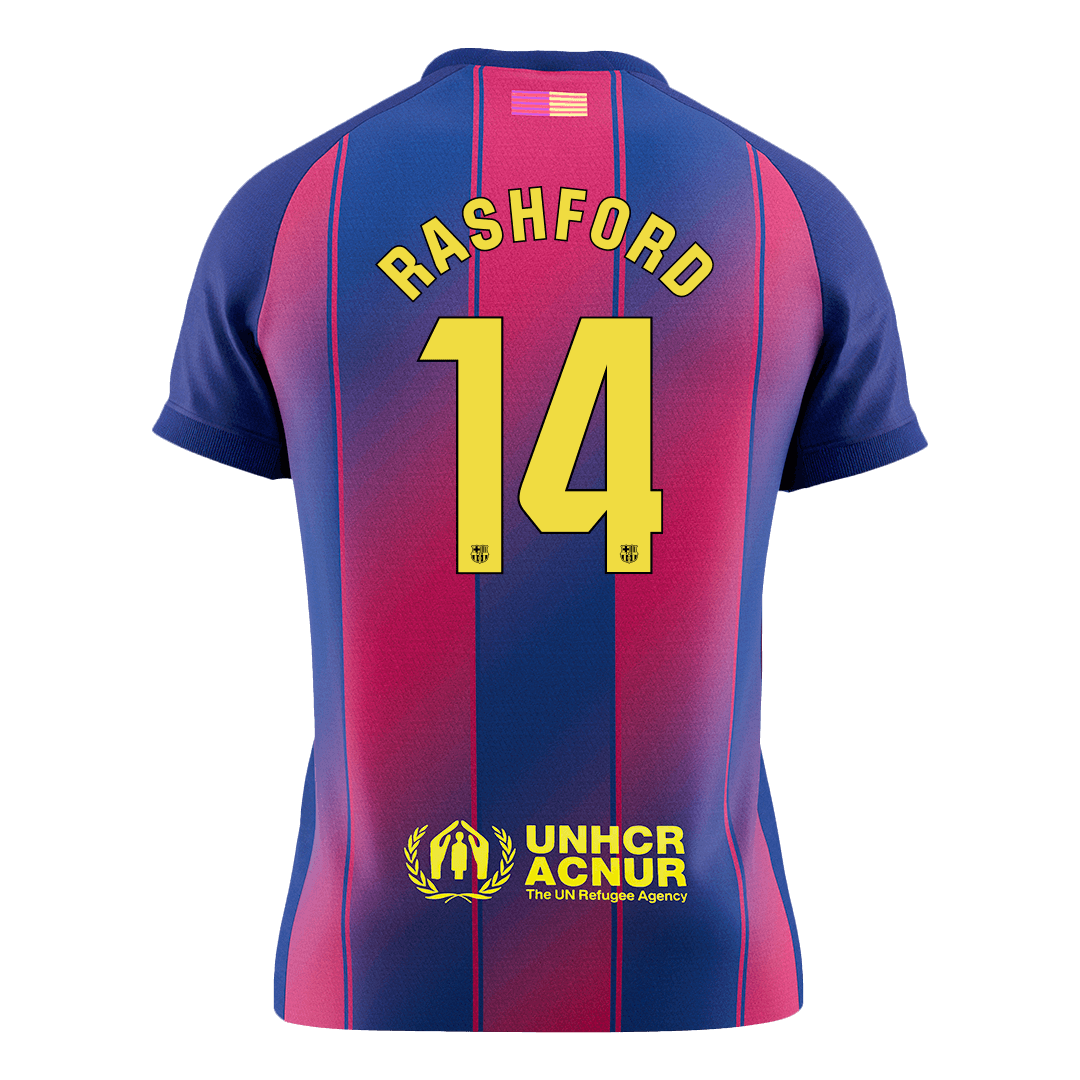 RASHFORD #14 Men's Barcelona 2025/26 Home Soccer Jersey [PREMIUM]
